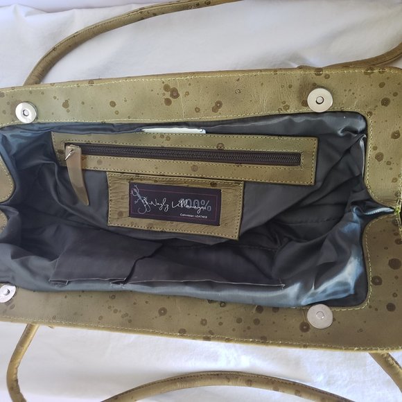 NWOT nazly villaqnigar - Gecko Green Handbag - Picture 4 of 10